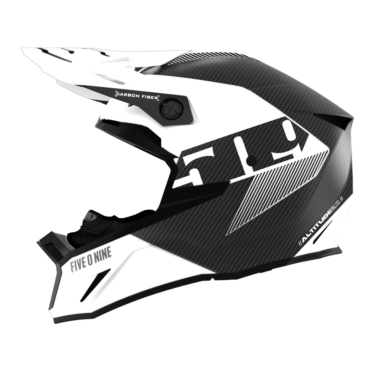 509 Altitude 2.0 Carbon Fiber 3K Hi-Flow Helmet (ECE) - Storm Chaser - 509-F01009900-802