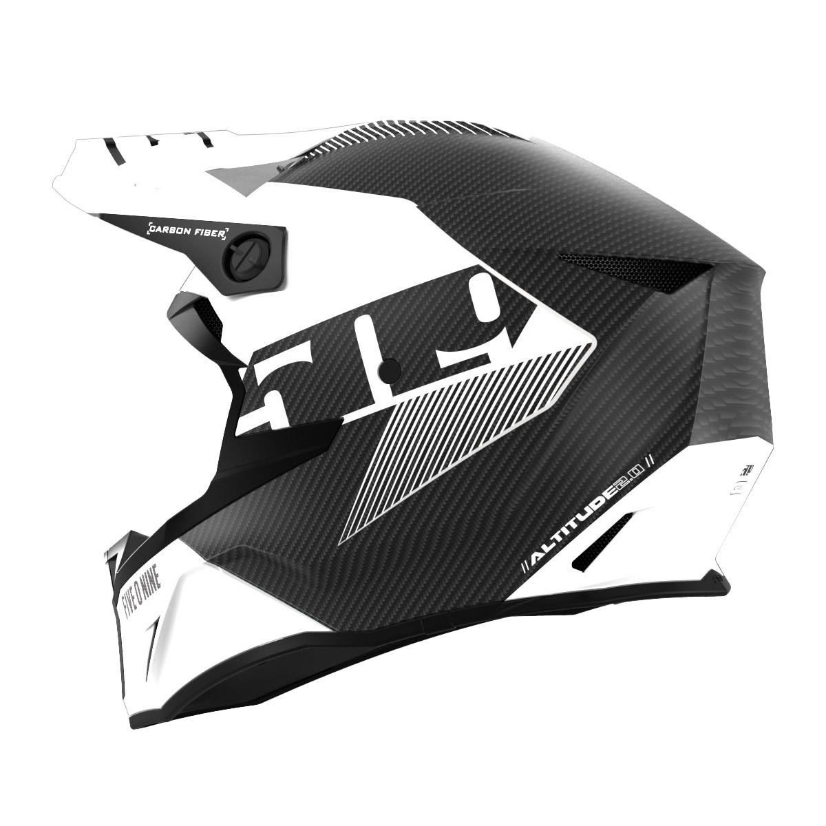 509 Altitude 2.0 Carbon Fiber 3K Hi-Flow Helmet (ECE) - Storm Chaser - 509-F01009900-802