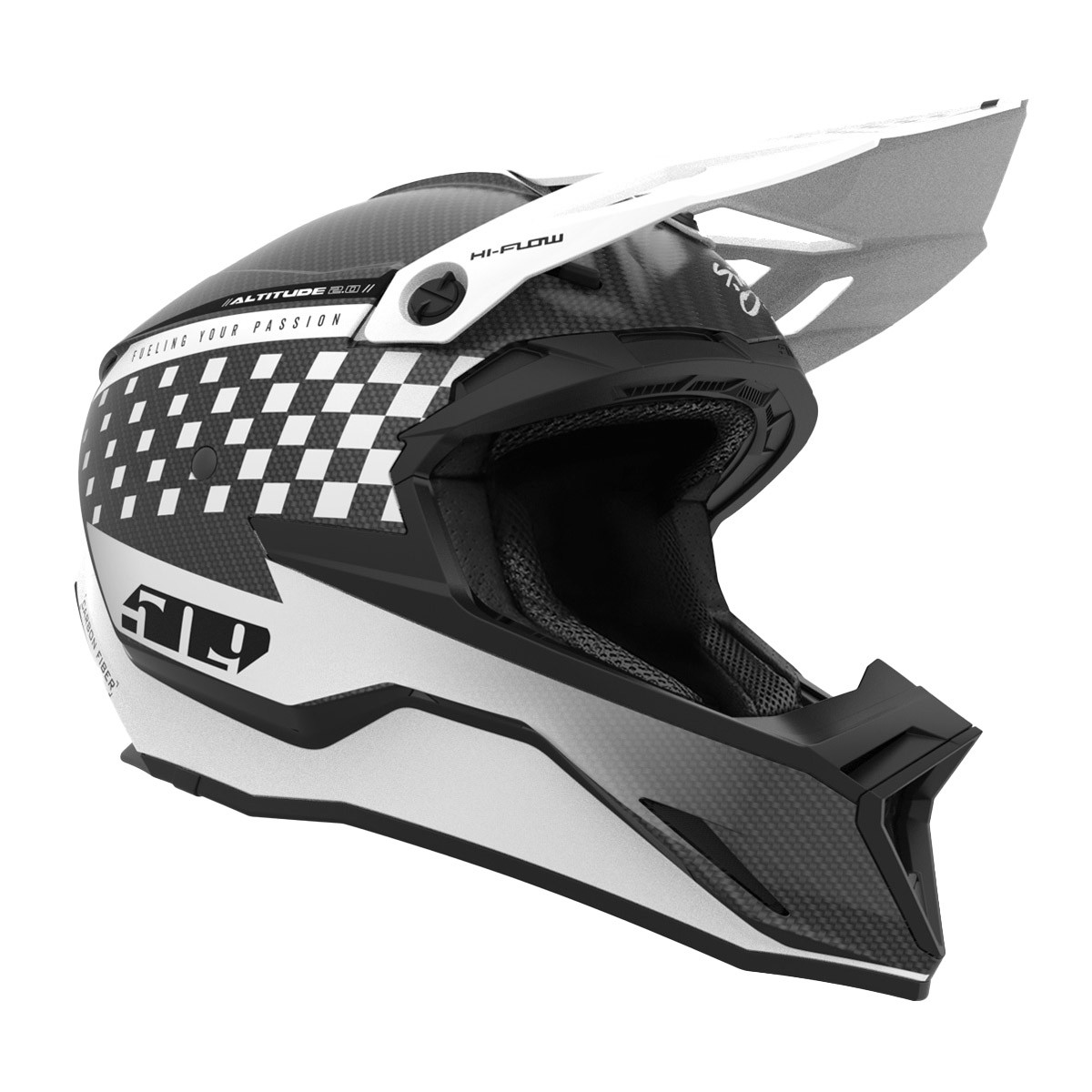 509 Altitude 2.0 Offroad Carbon Fiber Helmet - Speedsta White