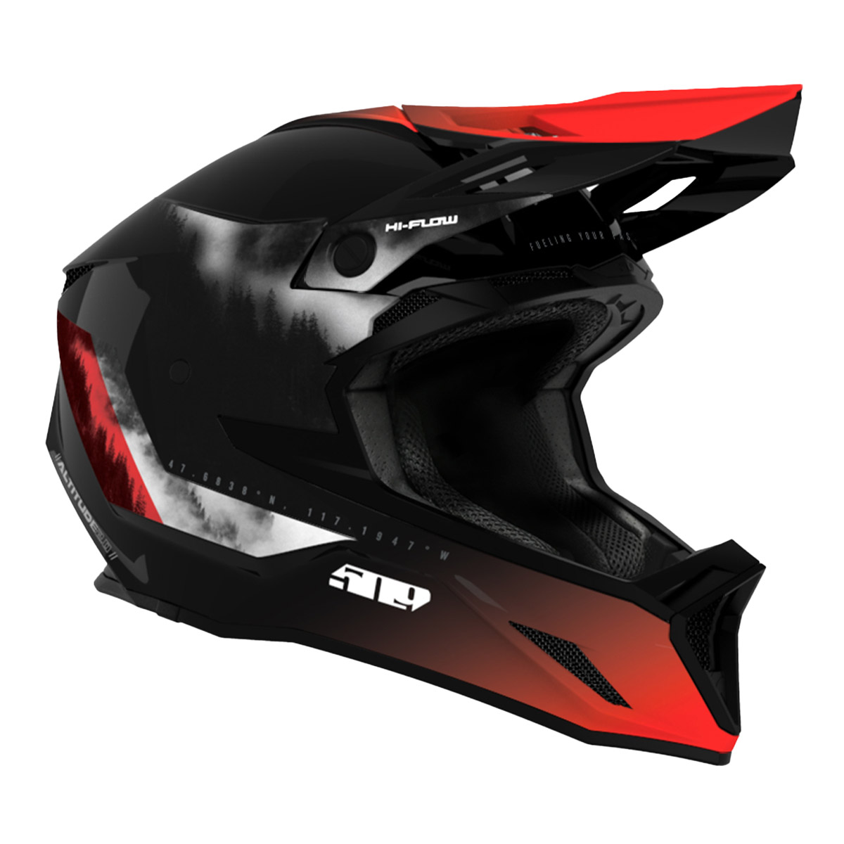 509 Altitude 2.0 Offroad Helmet - Red Mist
