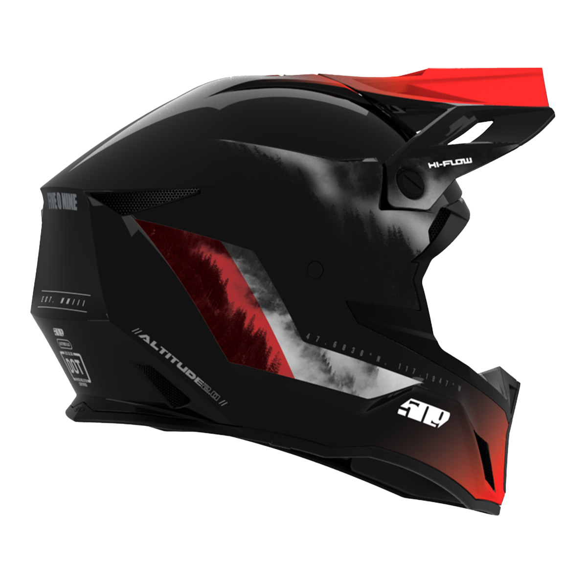 509 Altitude 2.0 Offroad Helmet - Red Mist