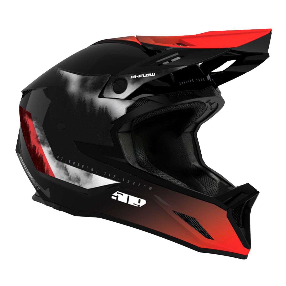 509 Altitude 2.0 Offroad Helmet - Red Mist
