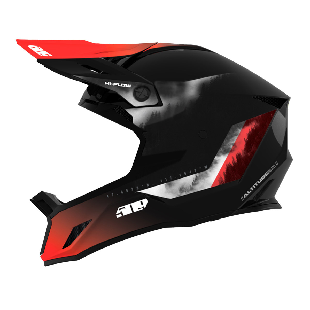 509 Altitude 2.0 Offroad Helmet - Red Mist
