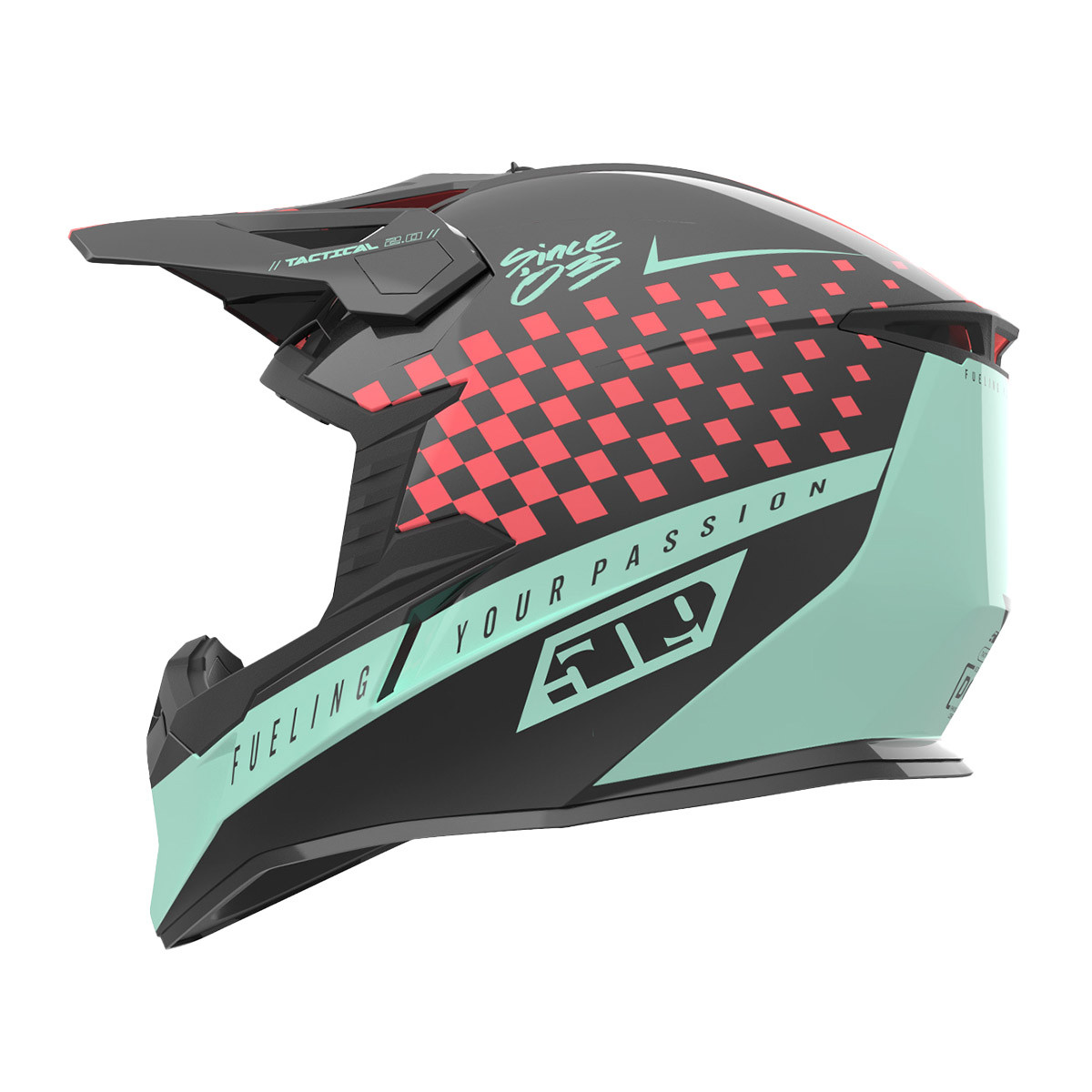 509 Youth Tactical 2.0 Offroad Helmet - Speedsta Coral