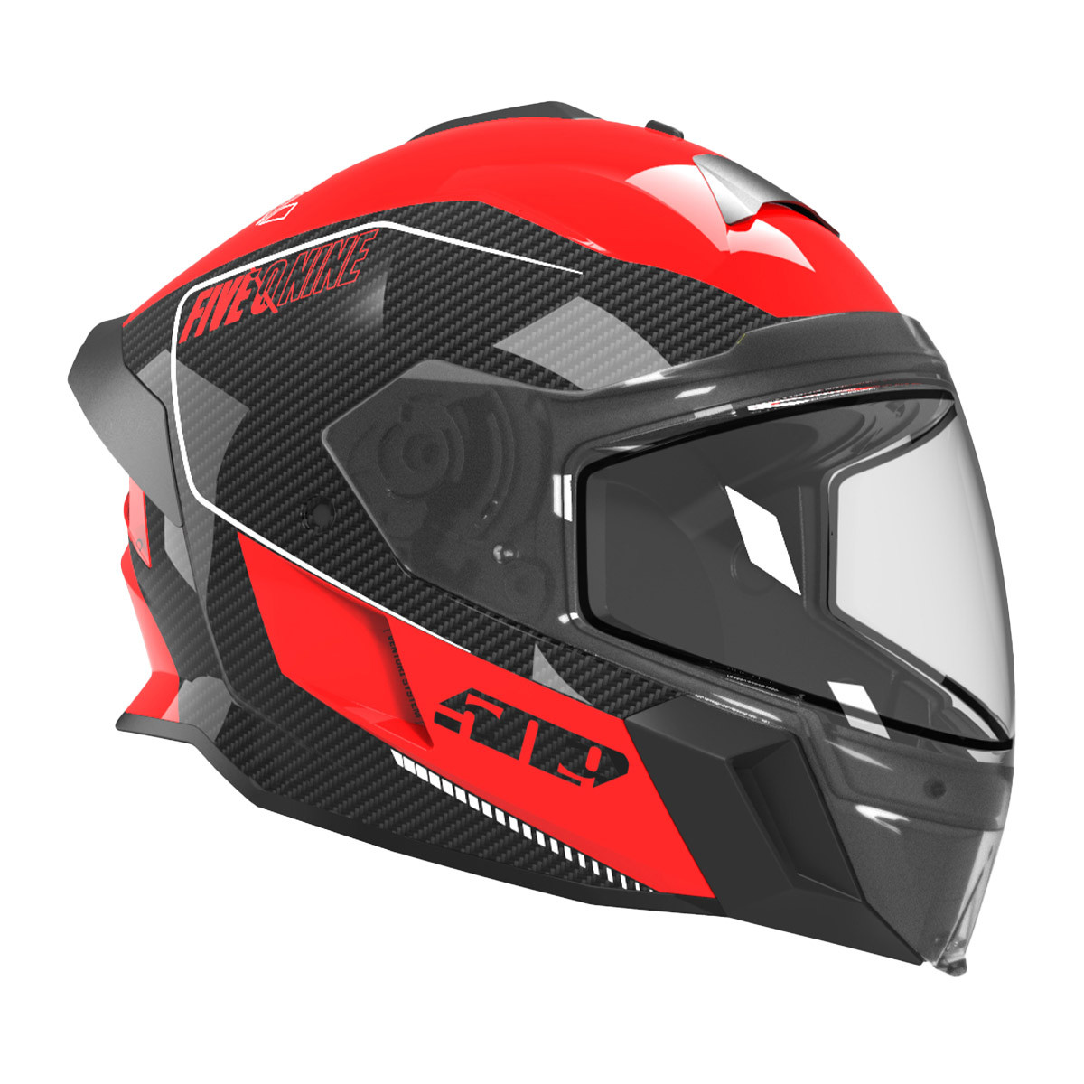 509 Delta V Carbon Ignite Helmet - Racing Red