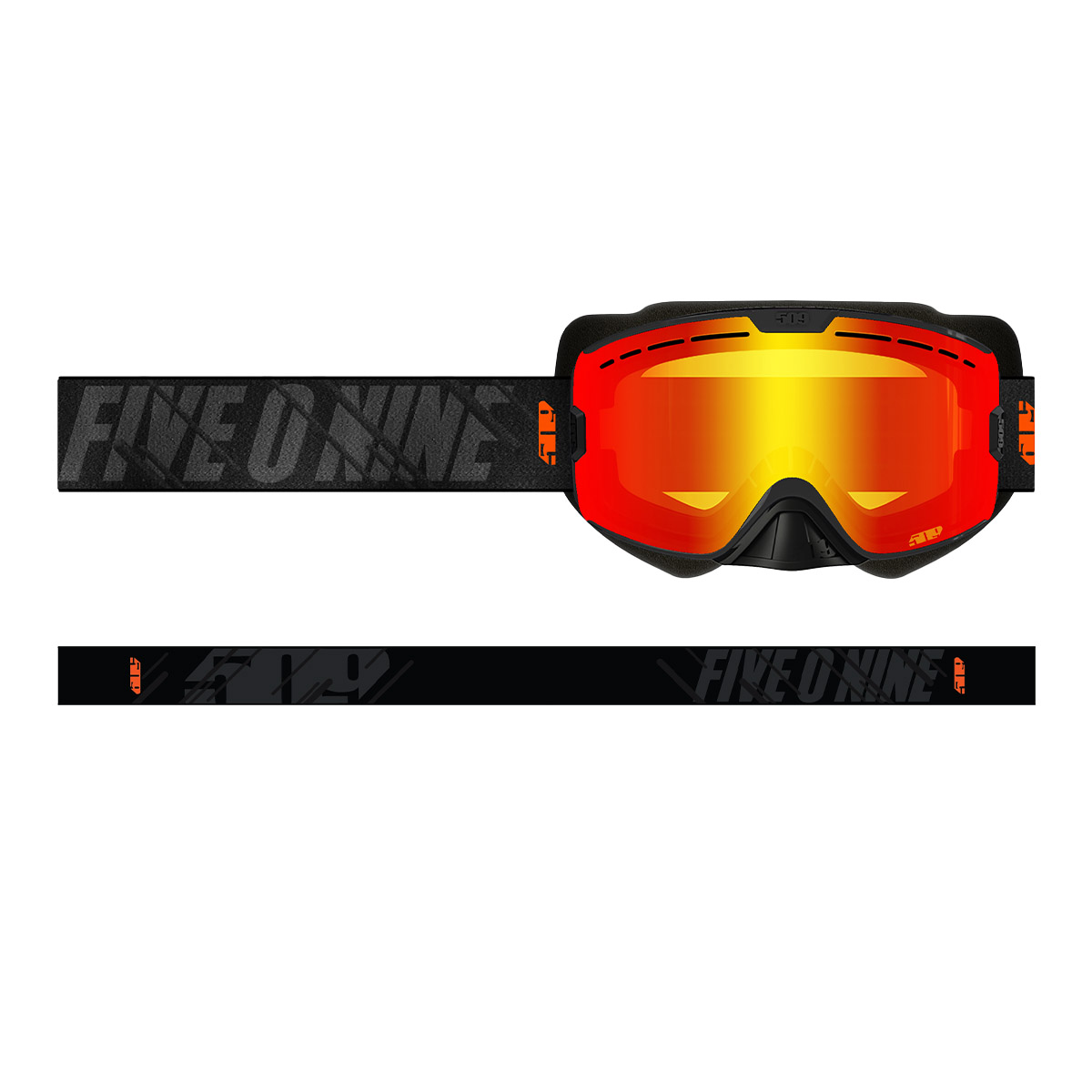 509 Kingpin XL Goggle - Black Fire (Light Rose Tint/Fire Mirror) [Limited Edition]