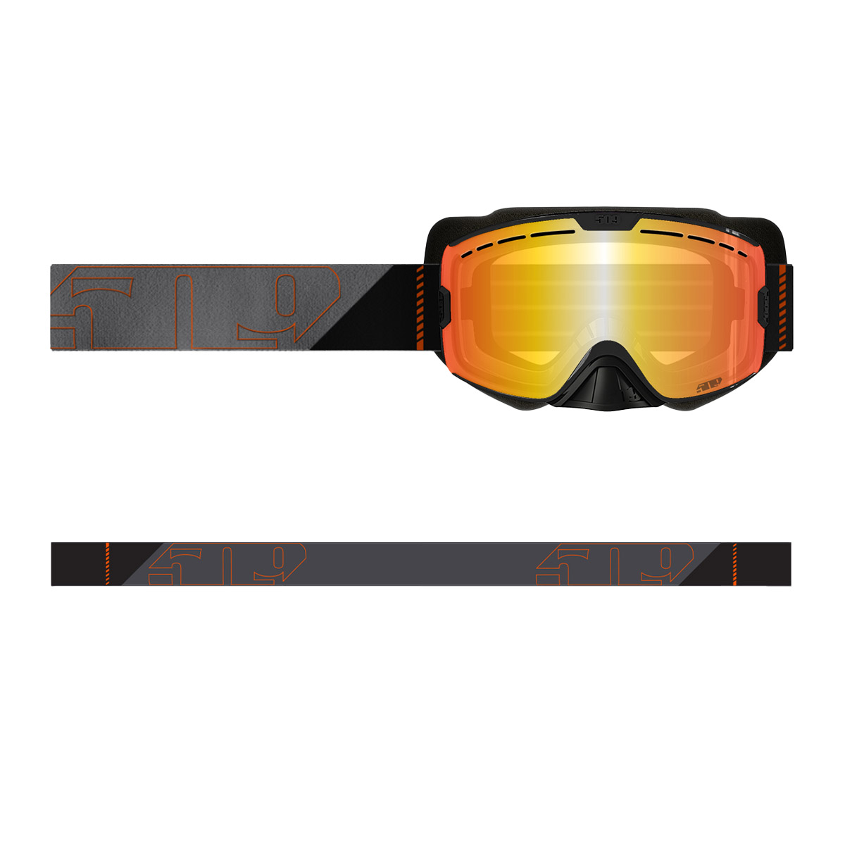 509 Kingpin XL Goggle - Orange Pop (Light Rose Tint/Fire Mirror (HCS))
