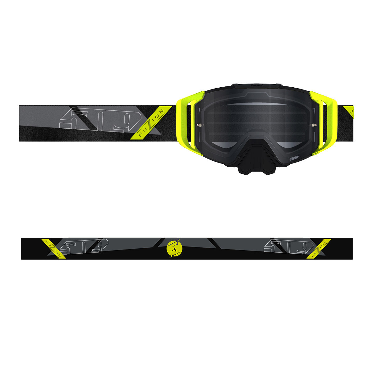 509 Sinister MX6 Fuzion Goggle - HiVis Black (Clear)