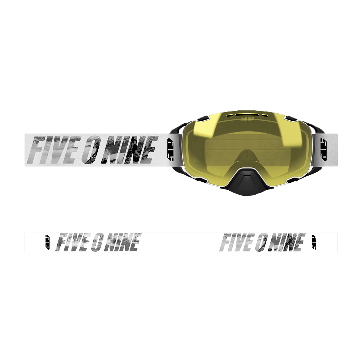 509 Aviator 2.0 Goggle - Whiteout (Yellow Tint (Polarized