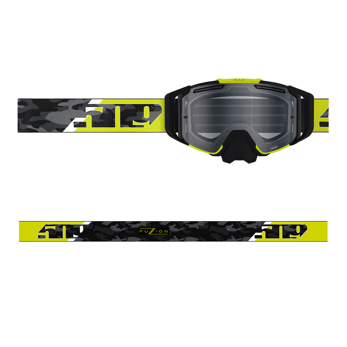 509 Sinister MX6 Fuzion Flow Goggle - Black Camo (Clear)