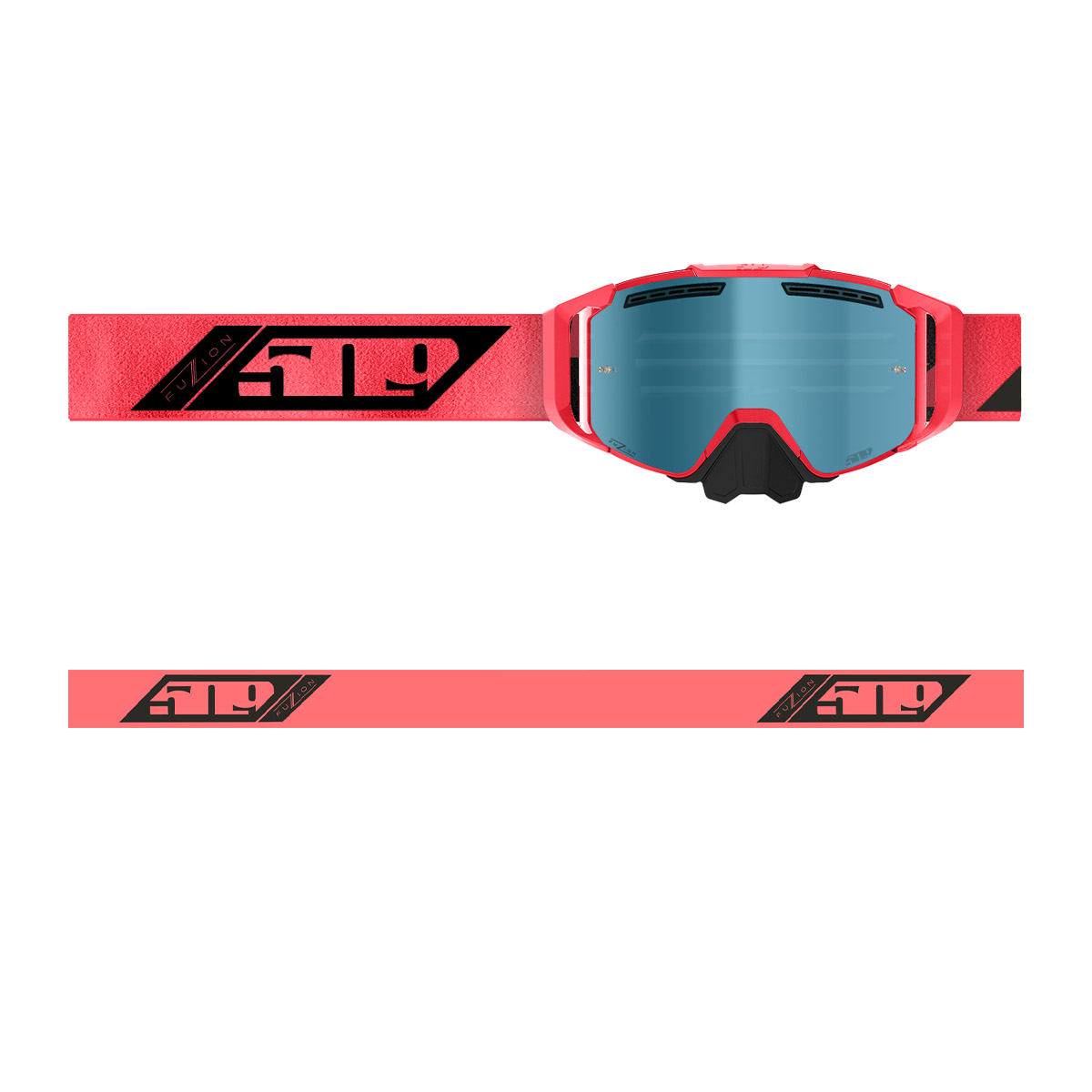 509 Sinister MX6 Fuzion Flow Goggle - Coral | Ventilated Offroad