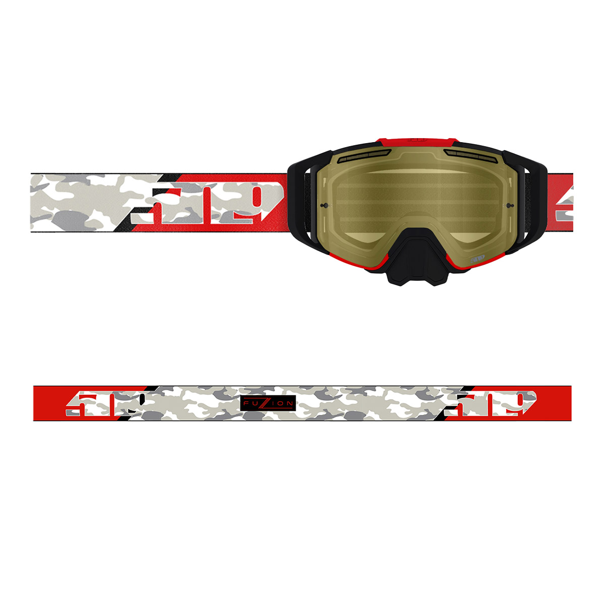 509 Sinister MX6 Fuzion Flow Goggle - White Camo (Clear)