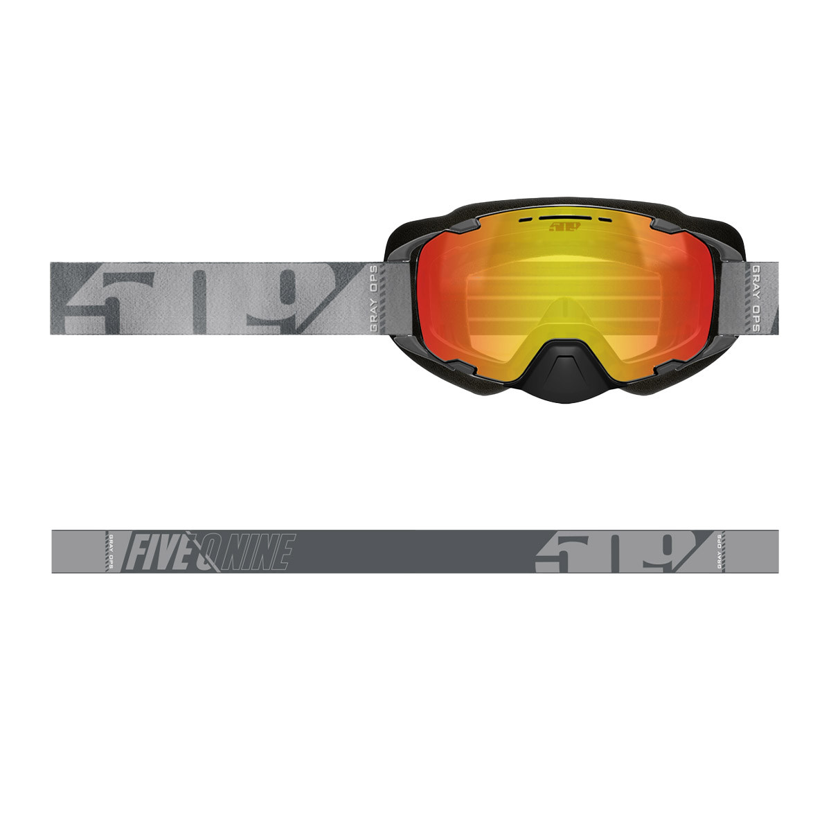 509 Aviator 2.0 XL Goggle - Gray Ops (Light Rose Tint/Fire Mirror (HCS))