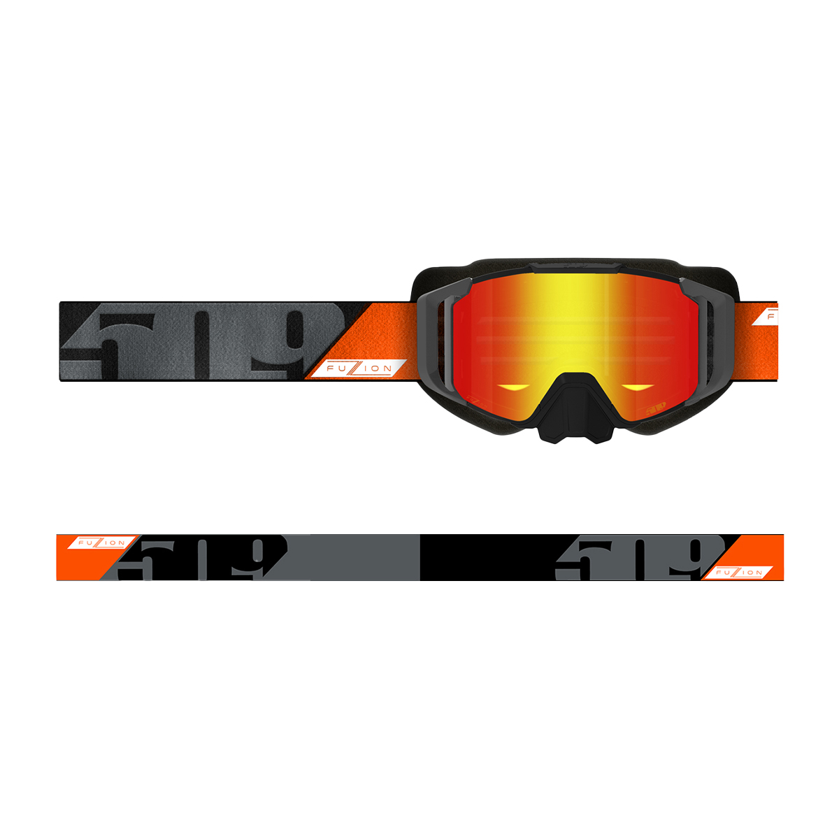 509 Sinister XL6 Fuzion Goggle - Dark Ops (Light Rose Tint/Fire Mirror (HCS))