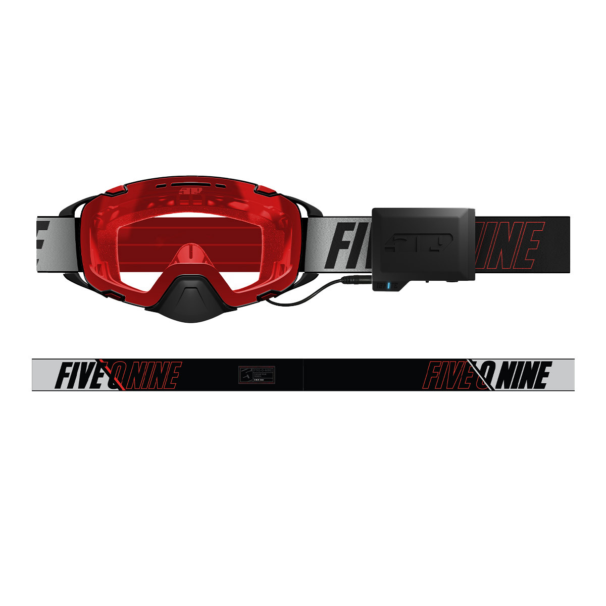509 Aviator 2.0 Ignite S1 Goggle - Racing Red (Smoke Tint/Red Mirror)