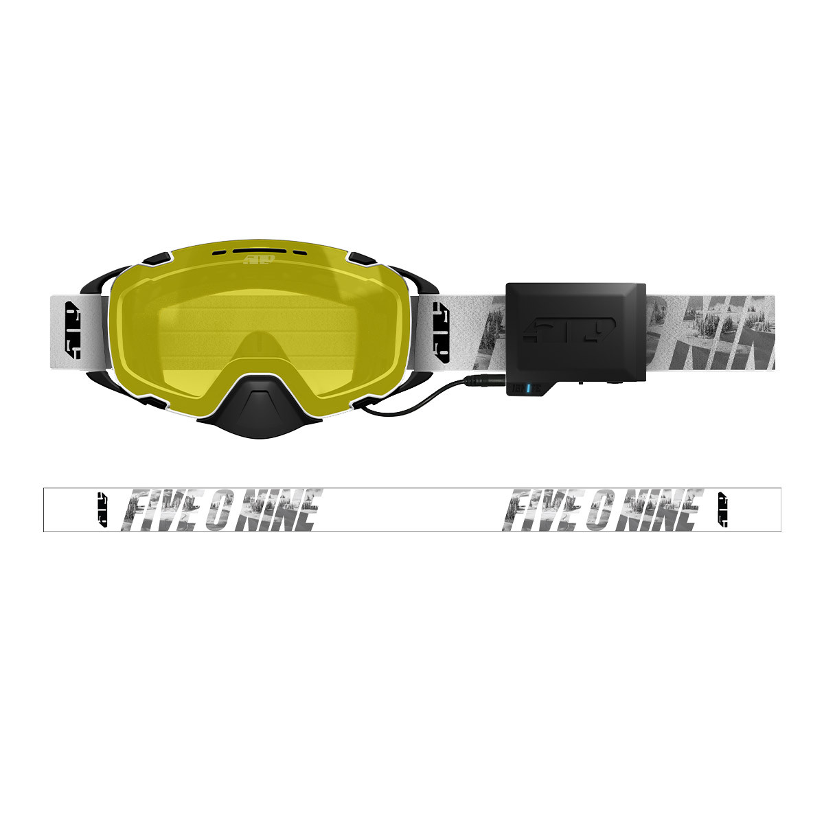 509 Aviator 2.0 Ignite S1 Goggle - Whiteout (Yellow Tint (Polarized))