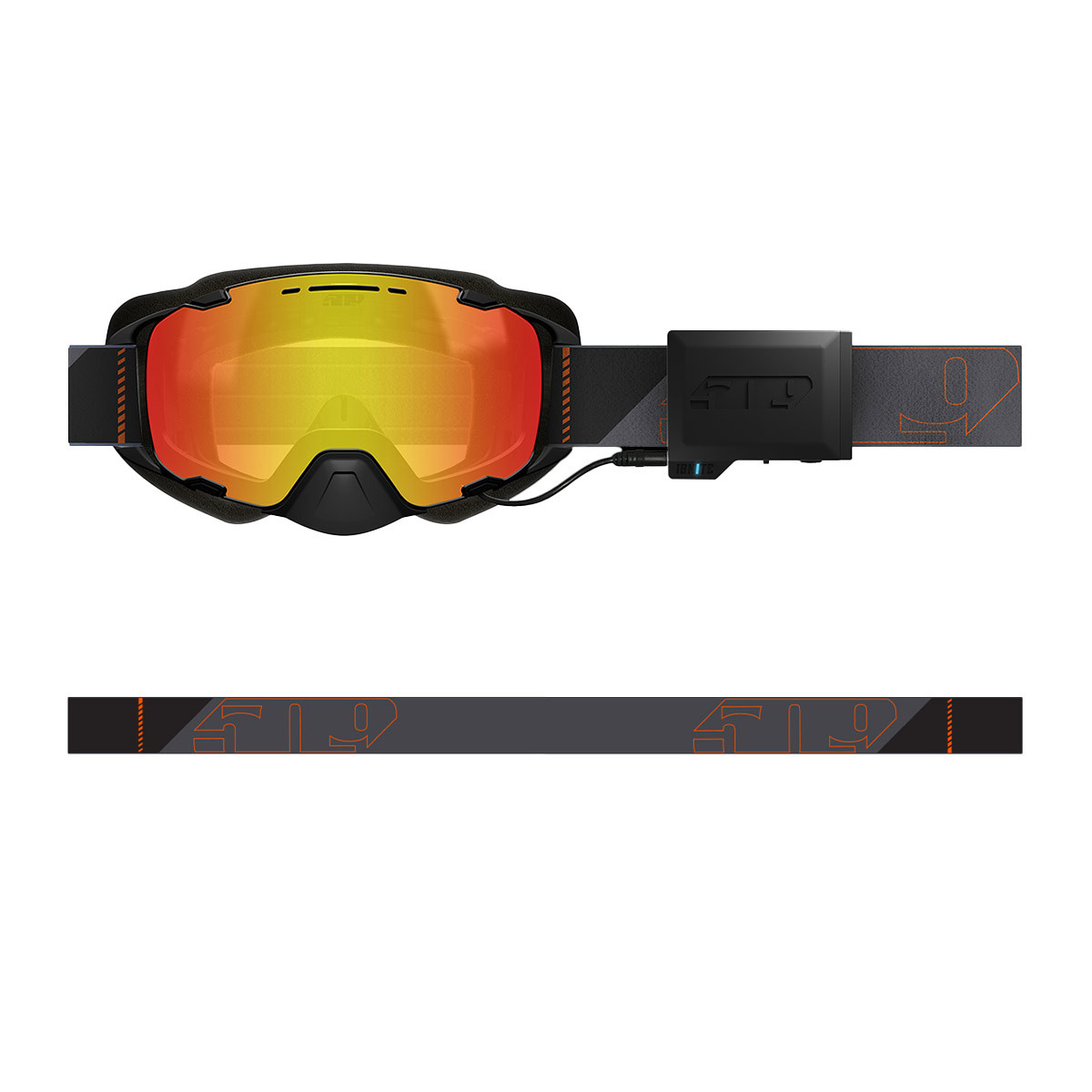 509 Aviator 2.0 XL Ignite S1 Goggle - Orange Pop (Light Rose Tint/Fire Mirror (HCS))