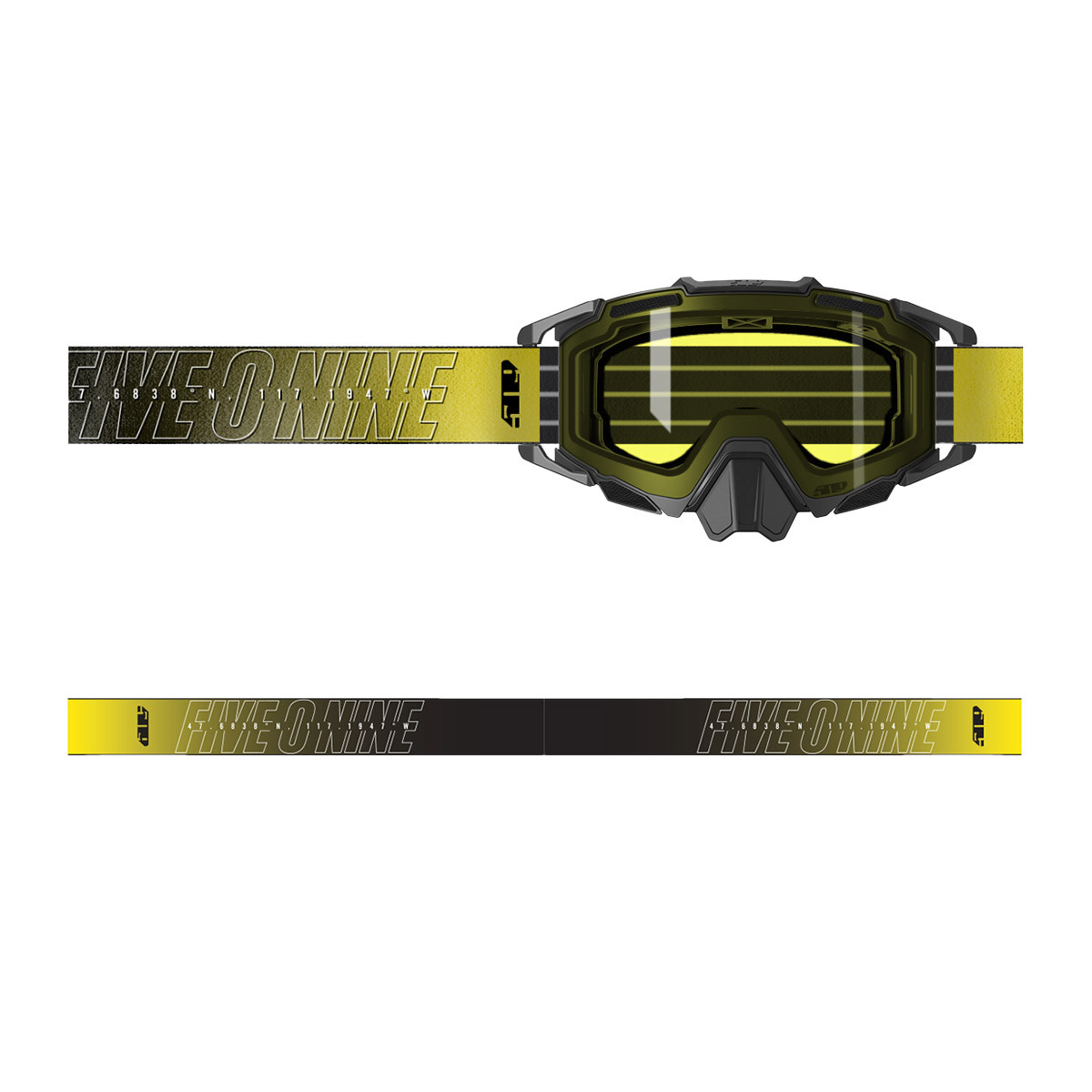 509 Sinister X7 Goggle - Shifter Yellow (Yellow to Amber Tint (Photochromatic))
