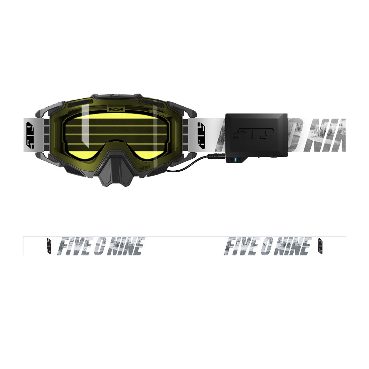 509 Sinister X7 Ignite S1 Goggle - Whiteout (Yellow Tint (Polarized HCS))