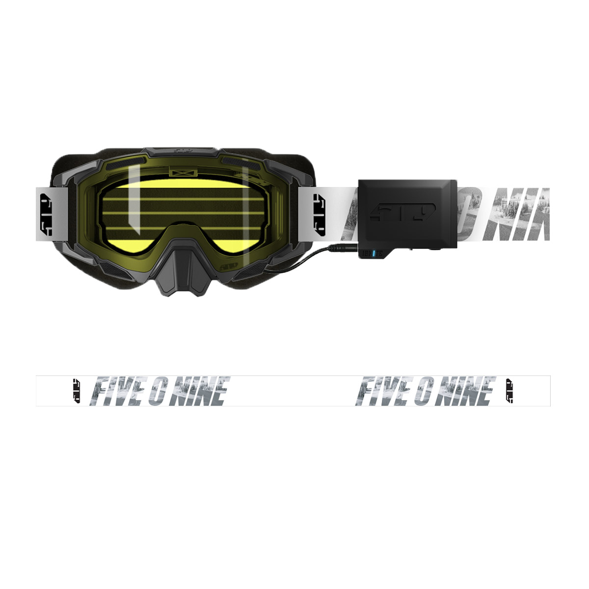 509 Sinister XL7 Ignite S1 Goggle - Whiteout (Yellow Tint (Polarized HCS))