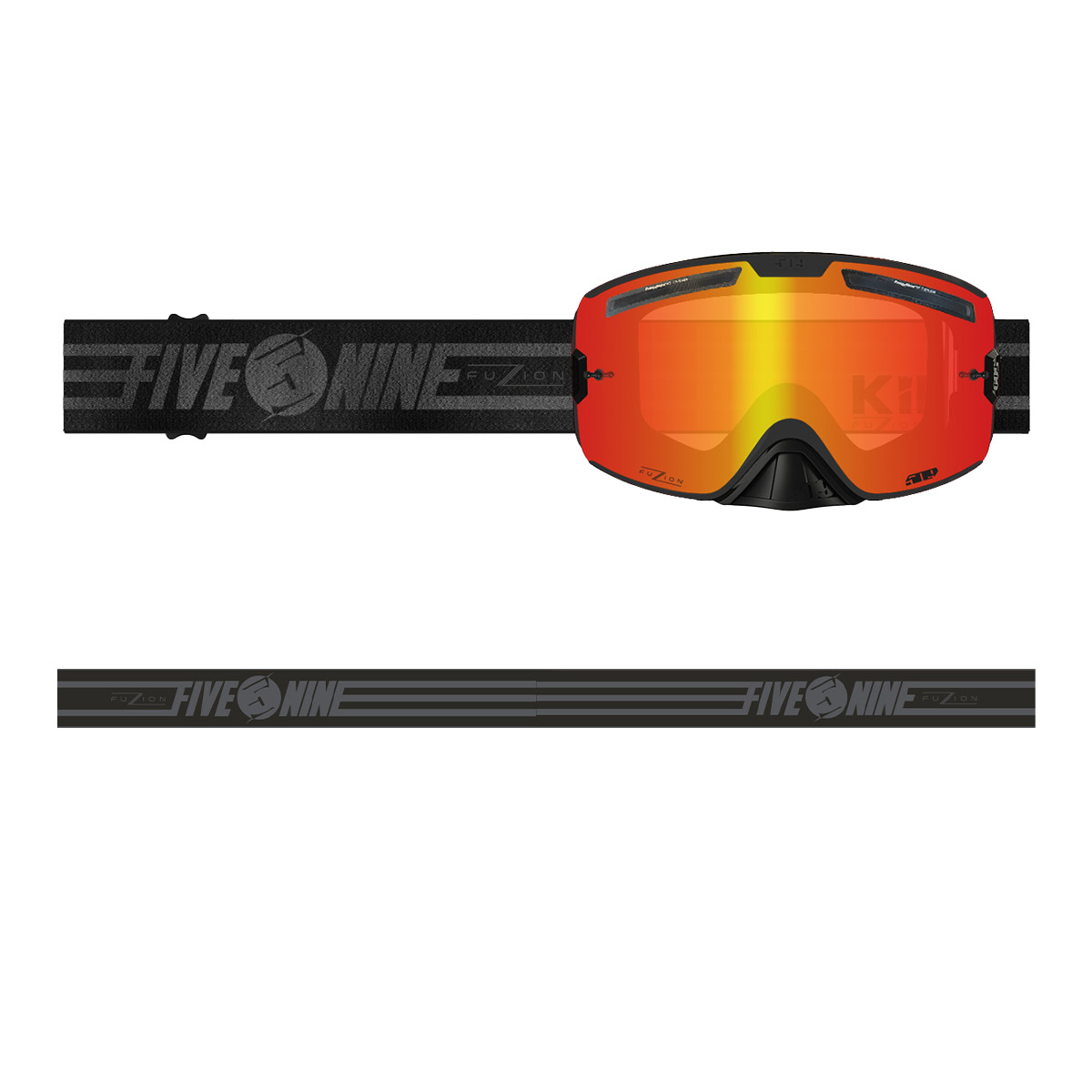 509 Kingpin Fuzion Flow Offroad Goggle - Black