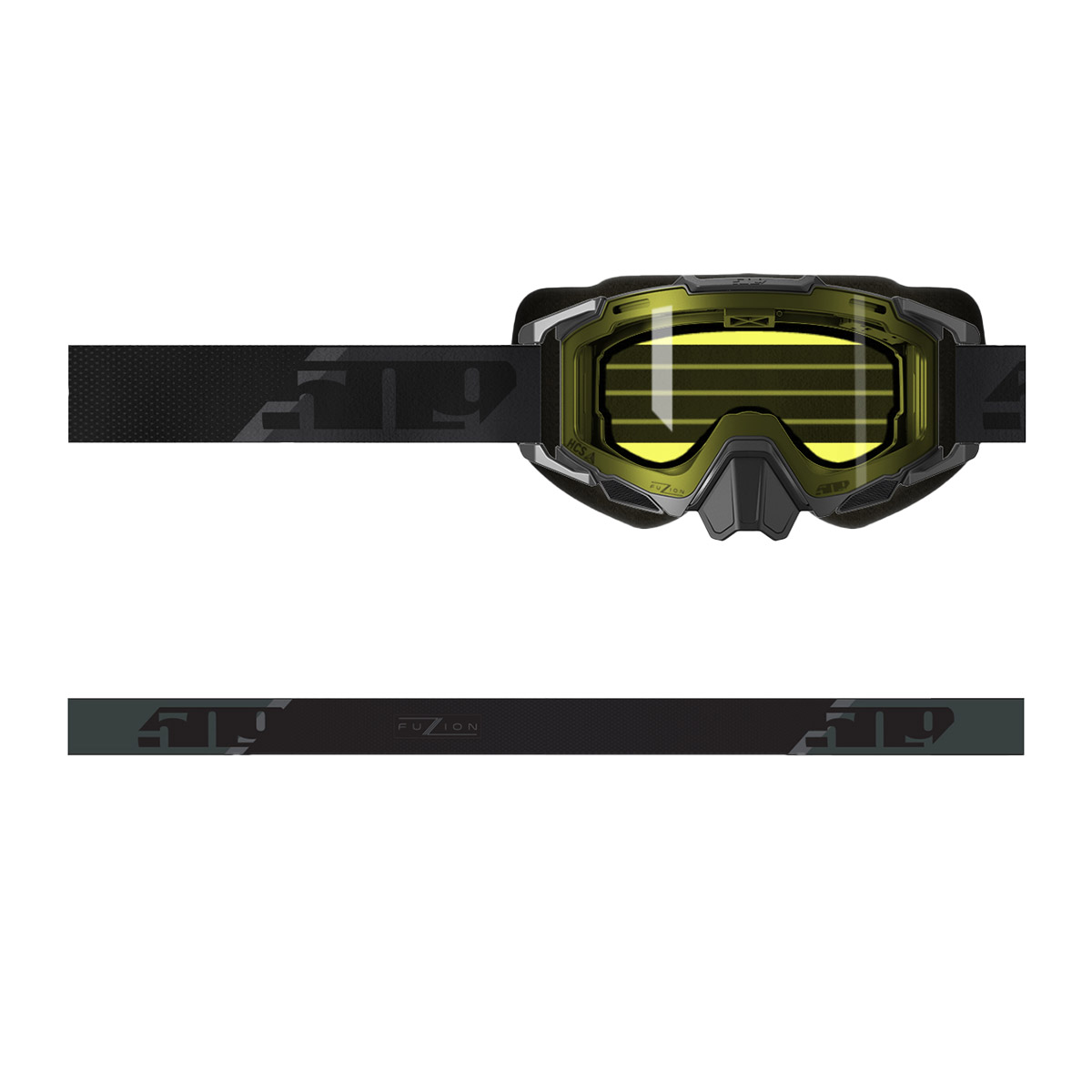 509 Sinister XL7 Fuzion Goggle - Black w/ Yellow (Yellow Tint)