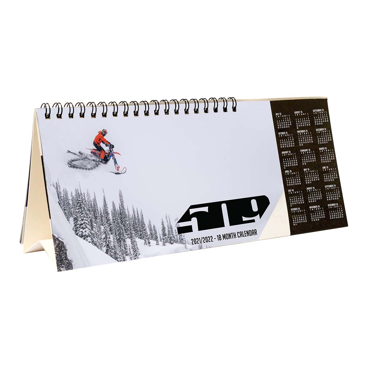 509 18-Month Snow Desktop Calendar (2021/2022)