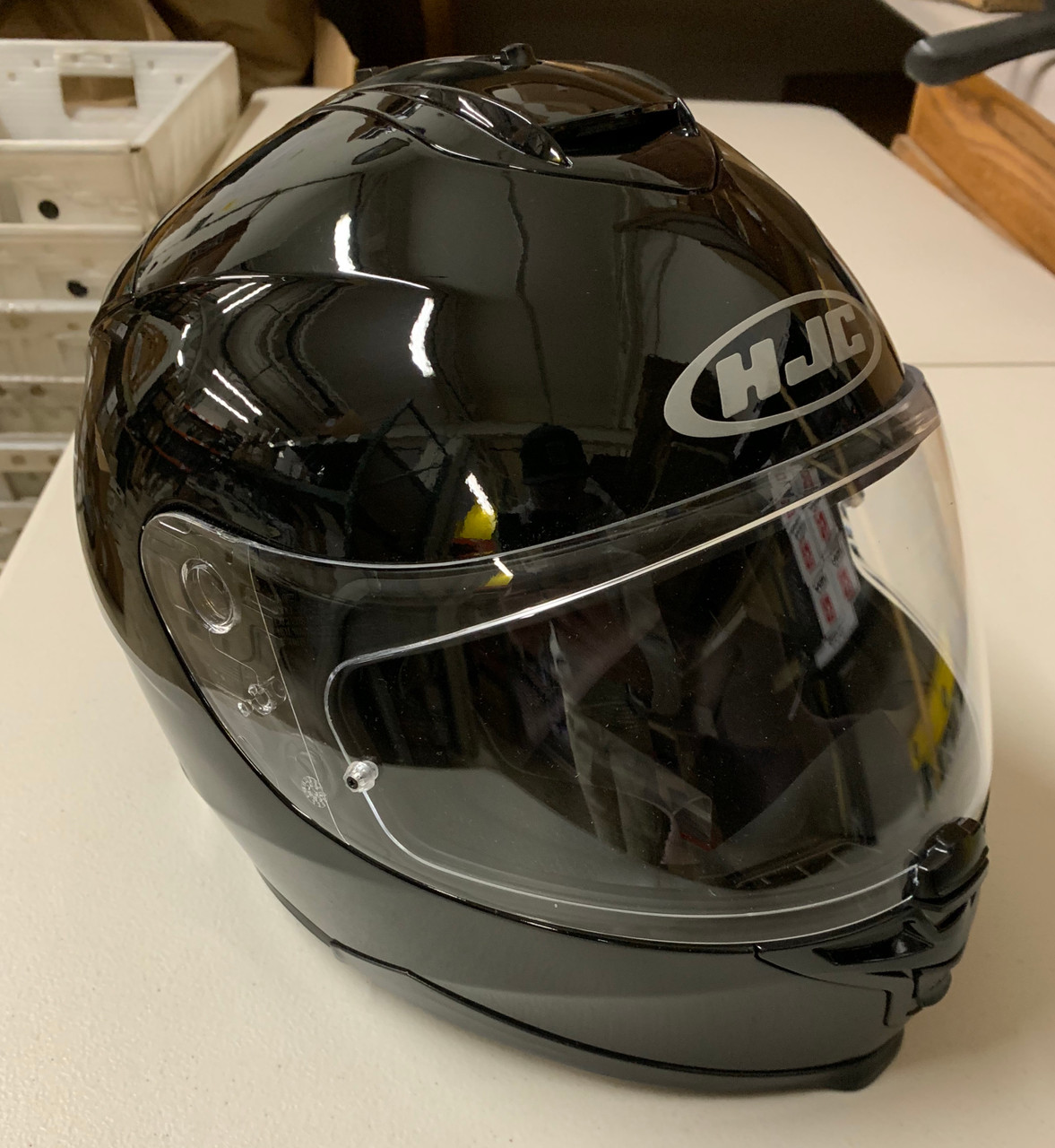 HJC IS-17 Motorcycle Helmet - Black (MD) [Demo]