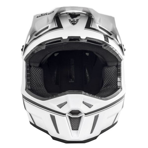 Klim F3 Helmet - White Pinstripe