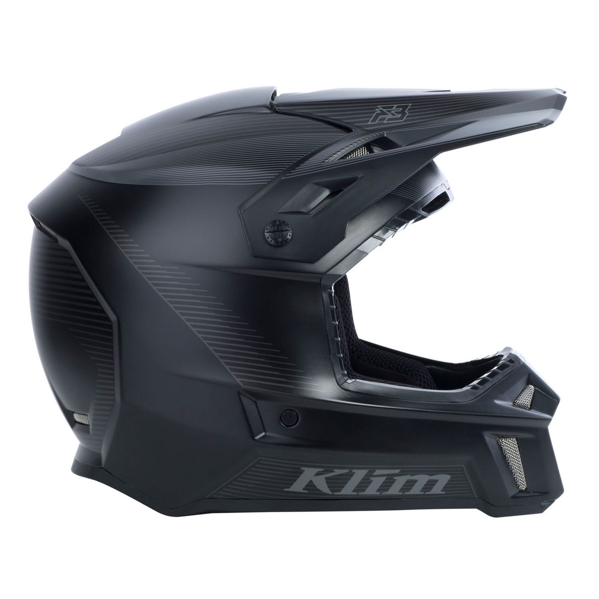 Klim F3 Helmet (ECE/DOT) - Black Stealth [Sample]