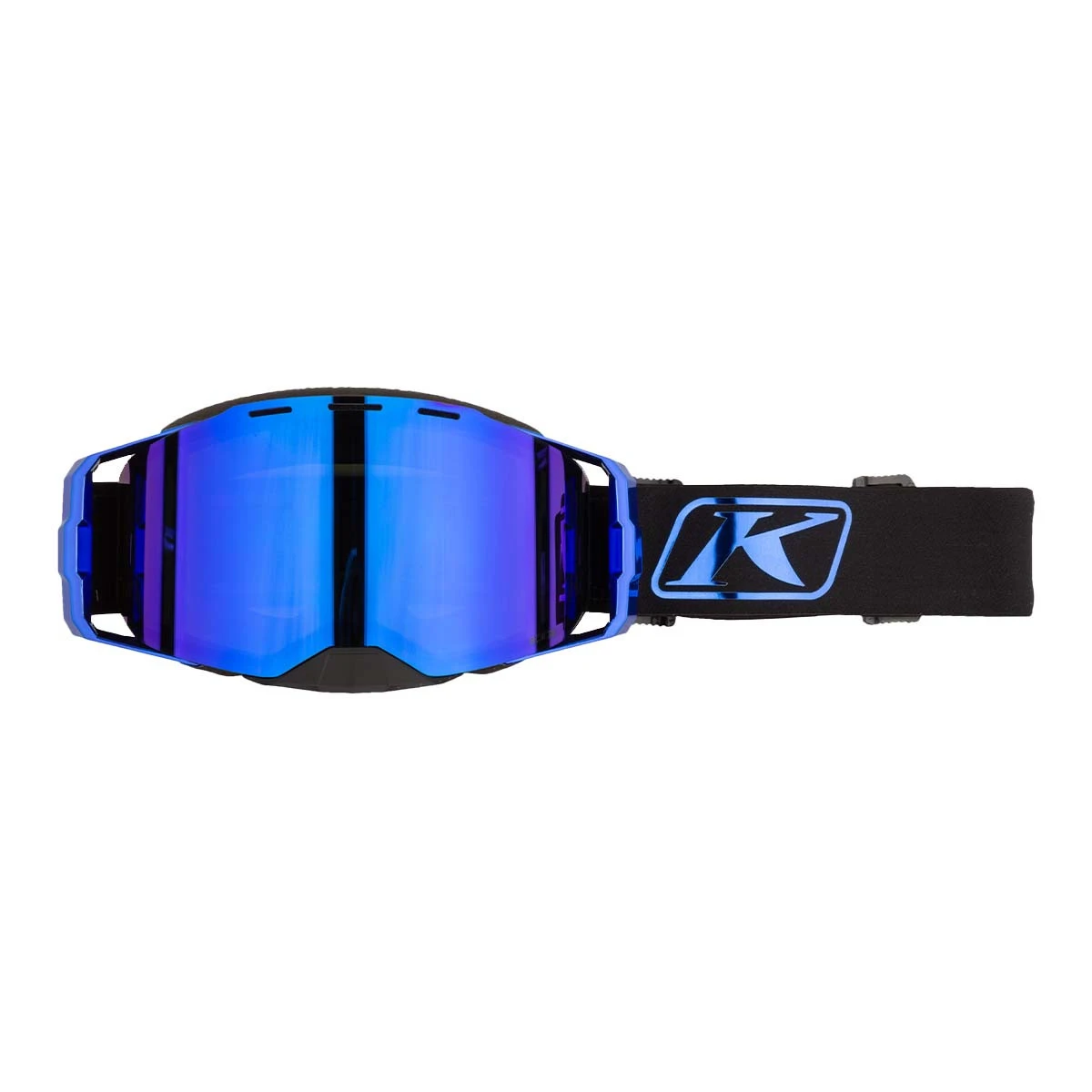 Klim Edge Goggle - Focus Blue Chrome (Dark Smoke/Blue Mirror)