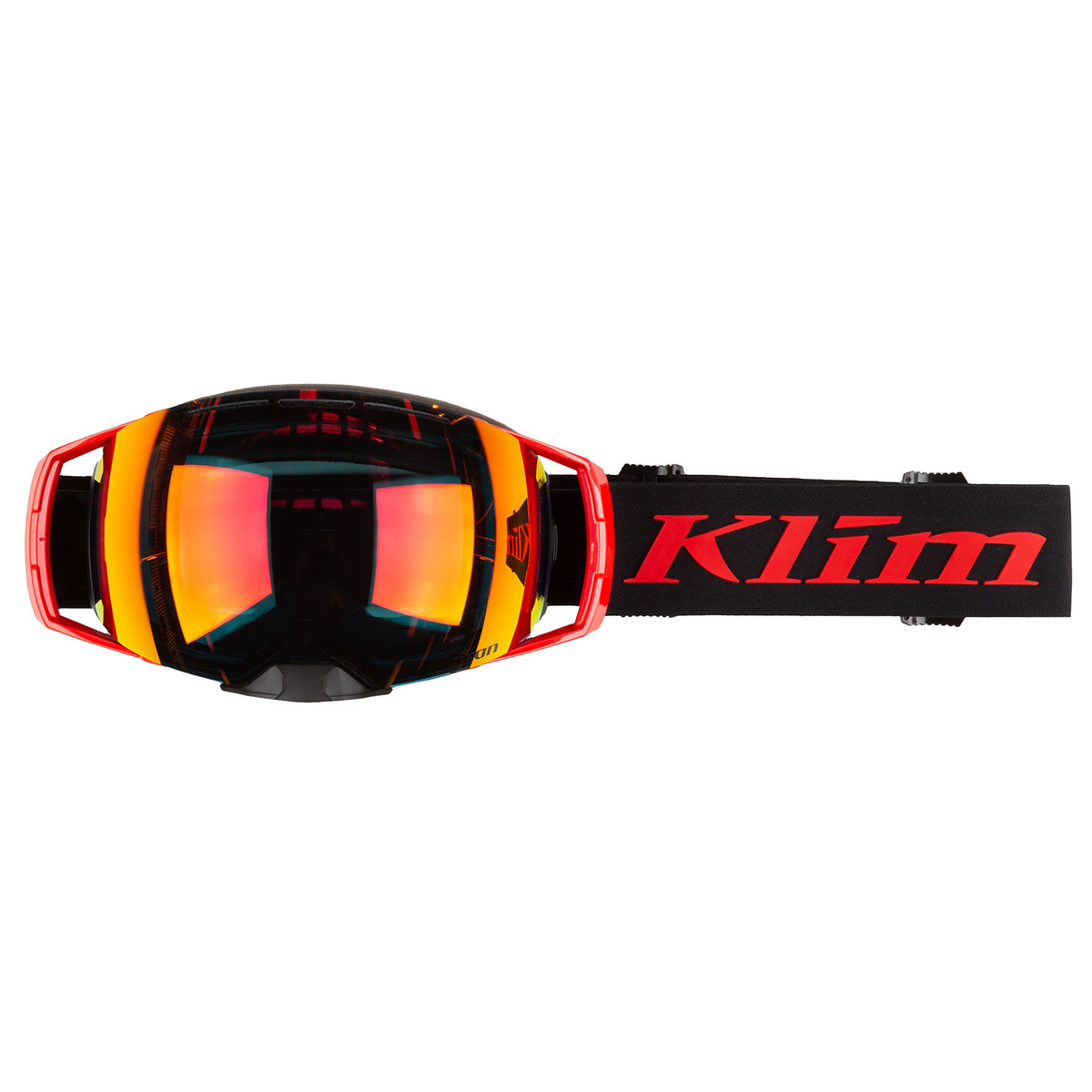 Klim Aeon Goggle - Tech Fiery Red (Smoke Tint / Red Mirror) [Non-Current]