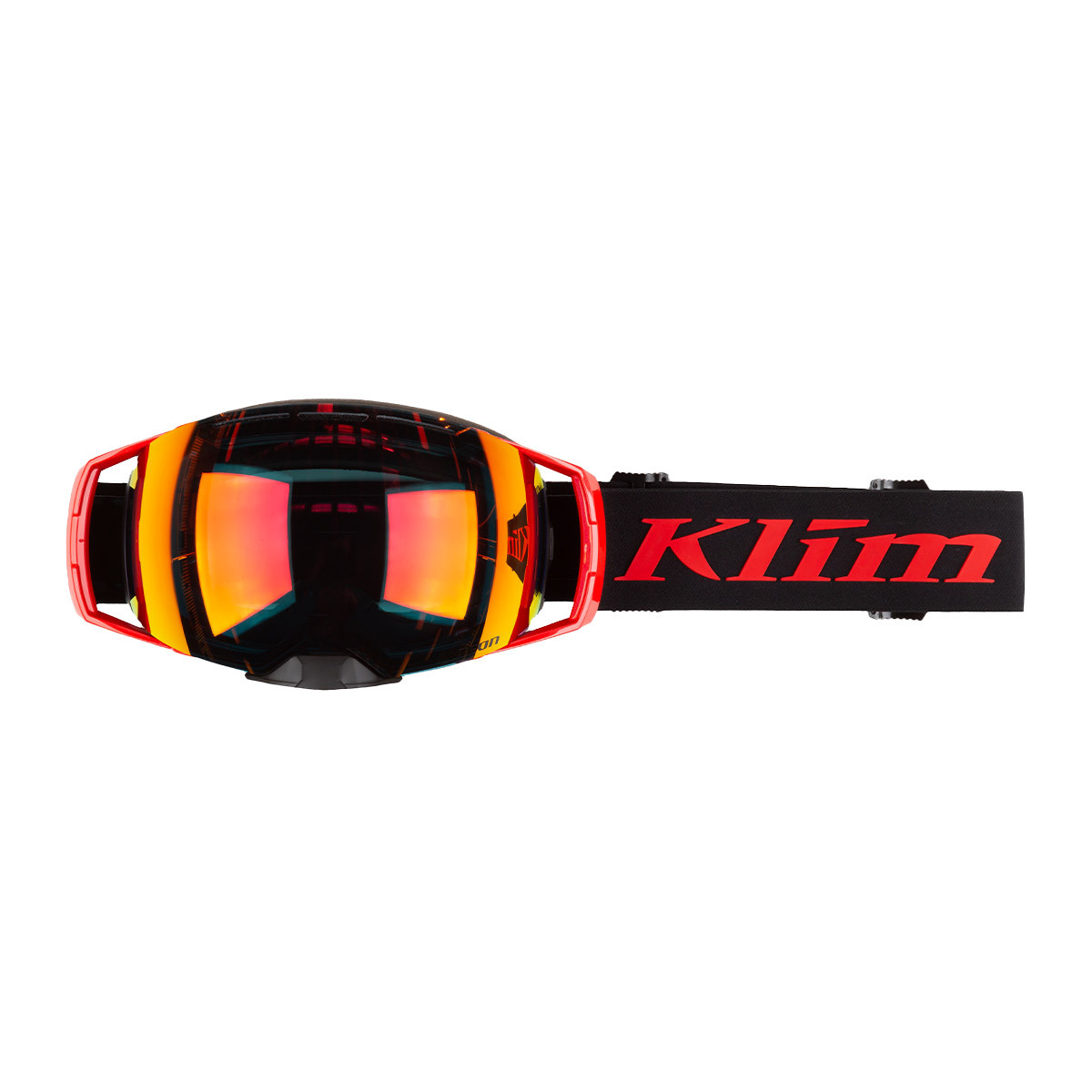 Klim Aeon Goggle - Tech Fiery Red (Smoke Tint/Red Mirror)