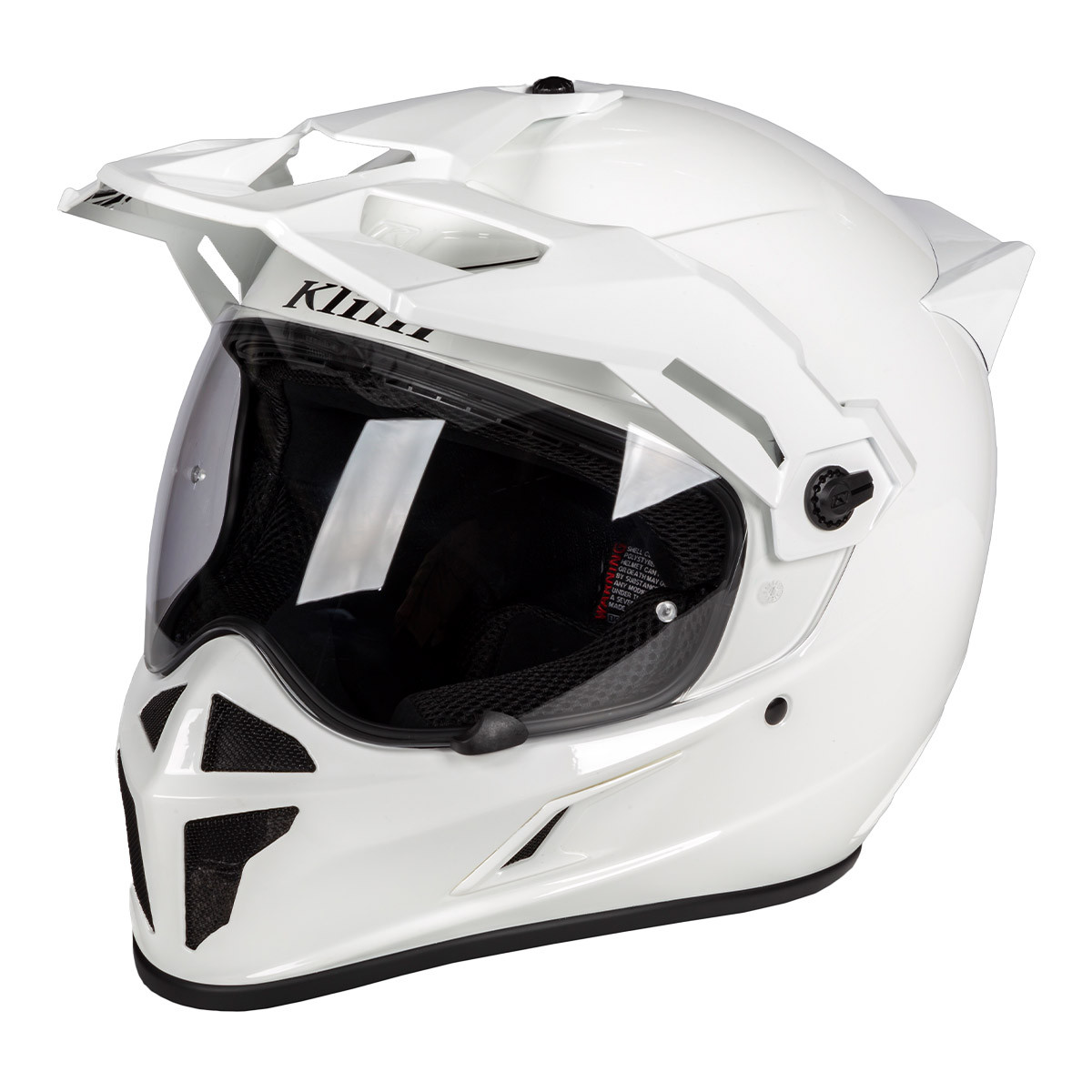 Klim Krios Helmet - Gloss White ECE/DOT Certified | SnowBigDeal