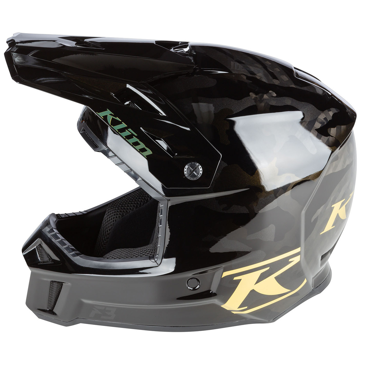 Klim F3 Carbon Helmet (ECE) - Assault Camo Gold