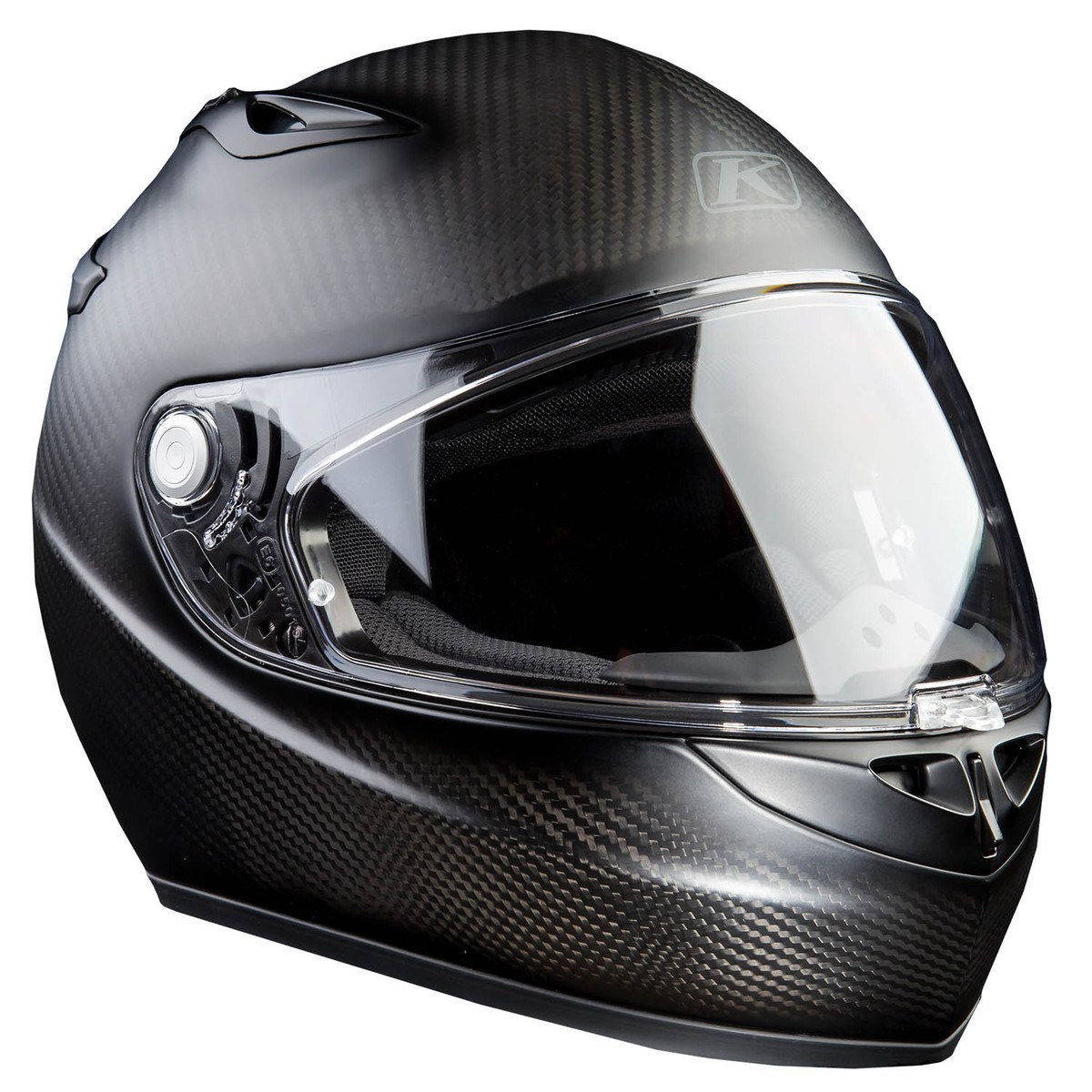 K1R Karbon Full Face Helmet Raw Karbon Matte Black