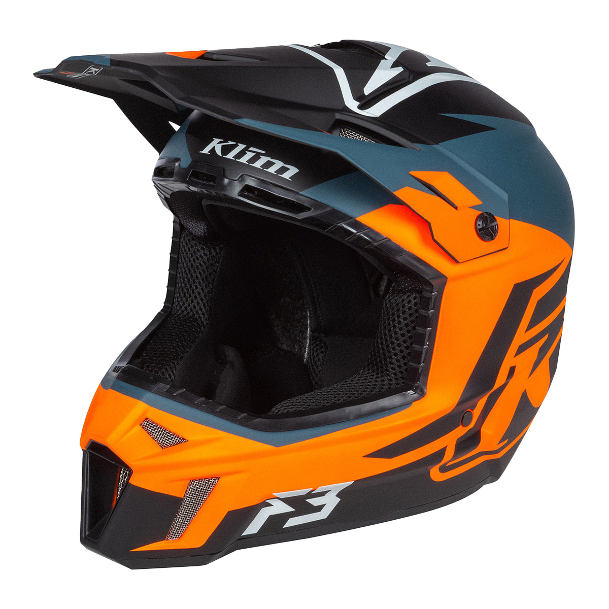 Klim F3 Helmet (ECE) - Tectonic Strike Orange