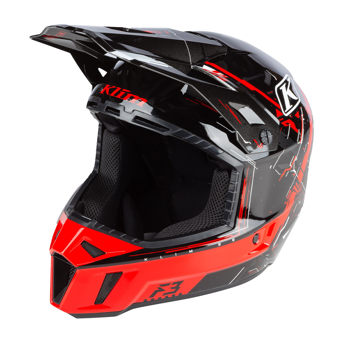 Klim F3 Helmet (ECE) - Recoil High Risk Red [Sample]