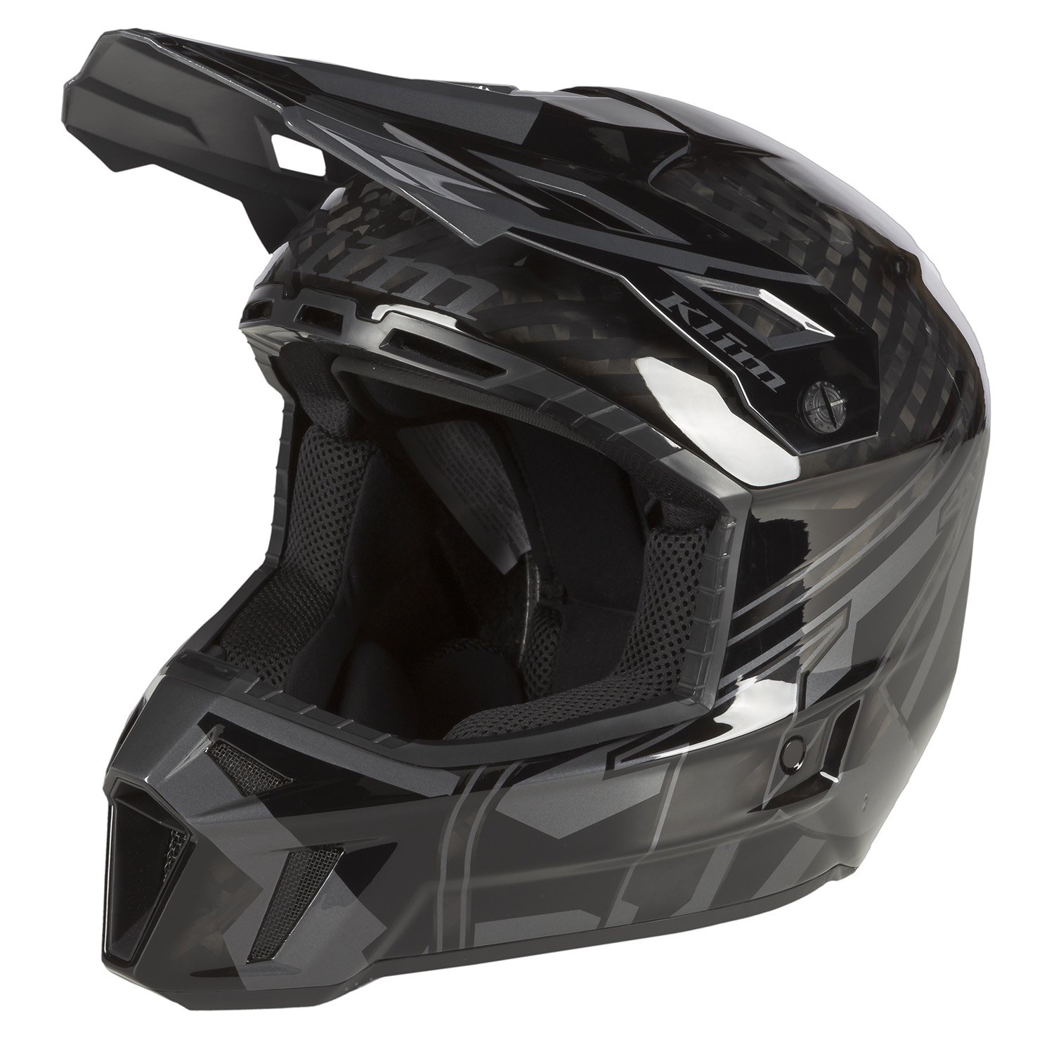 Klim F3 Carbon Pro Helmet (ECE) - Ascent Asphalt / Strike Orange