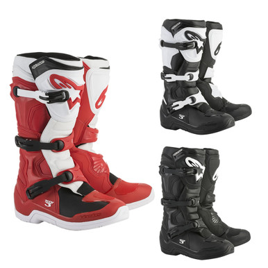 アルパインスターズ モーターサイクル ブーツ 2014018-125-4 Alpinestars Youth Tech 3S Boots-B : Alpinestars 2014018-125-7 Tech 3S Boots - Black⁄White
