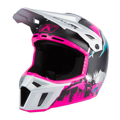 Klim F3 Carbon Helmet (ECE) - DNA Pink / High Rise | Sample Sale