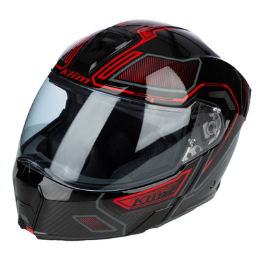 Klim GT1 Expedition Helmet ECE/DOT - Encrypted Gloss Black/Redrock