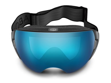 ABOM HEET エーボム SKY BULE スカイブルー　アジアンフィット ABOM HEET Heated Goggle - Sky Blue Mirror