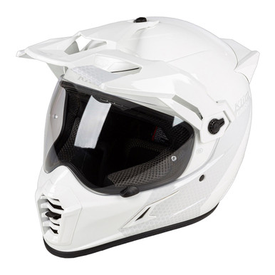 Klim Krios Pro Carbon ADV Motorcycle Helmet - Haptik White (ECE