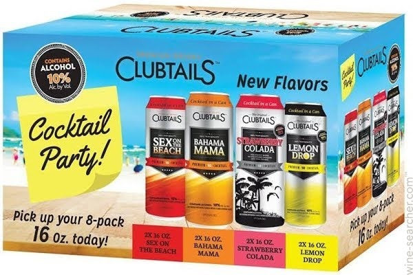 ClubTails Cocktail Variety Pack (8 Pack 16oz Can) Order Today