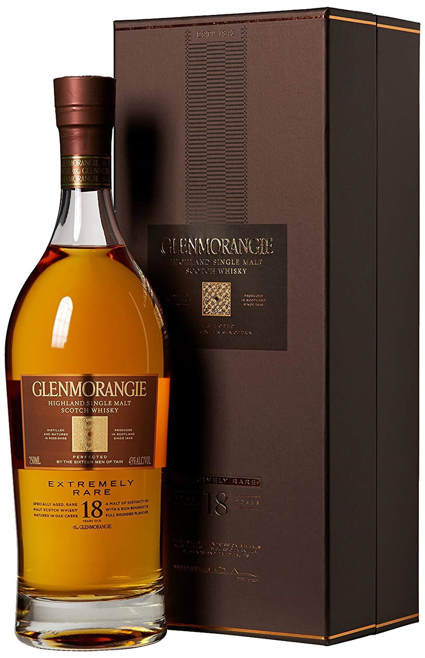 Glenmorangie 18 Year Old Extremely Rare Single Malt Scotch Whisky 700ml  Bottle