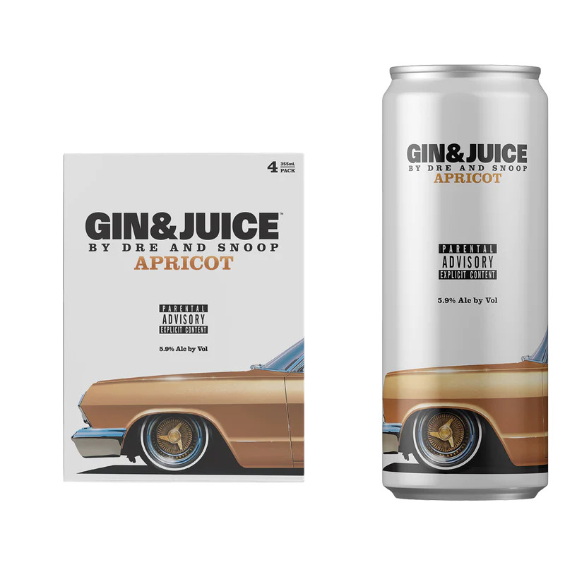 ドクター・ドレーとスヌープ・ドッグがアルコールブランド Gin & Juice Gin & Juice By Dr. Dre And Snoop Dogg Passionfruit RTD