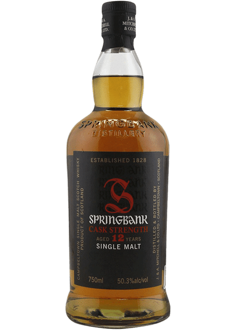 Buy Springbank 12 year cask strength scotch whiskey online at sudsandspirits.com