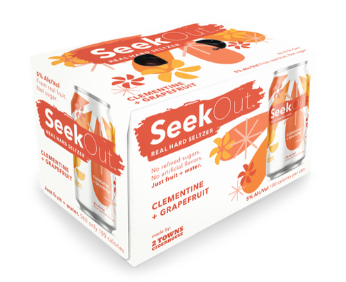 SeekOut Clementine Grapefruit  Cider 6-Pack Can (12oz)