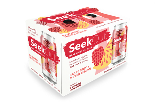 SeekOut Raspberry + Meyer Lemon Cider 6-Pack Can (12oz)